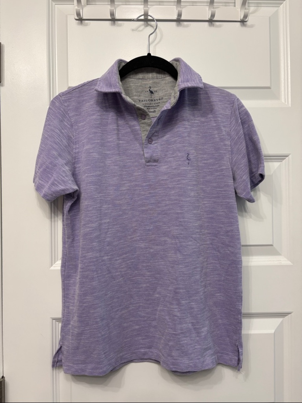Tailorbyrd Men's Heather Lavender Polo